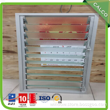 Aluminium Glass Manual Blind Louver Window